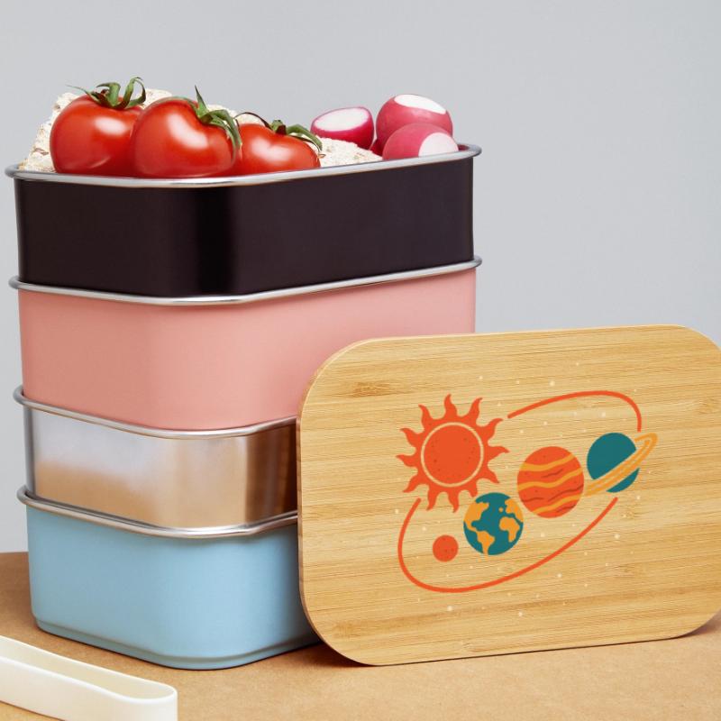 Explore Planets Solar System Universe Fun Lunch Box