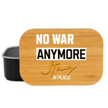 No more war Stay in Peace - Lunch Box - black - Front