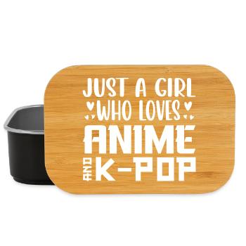 Anime und K-Pop: Mädchenliebe - Lunch Box - Schwarz - Vorne