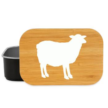 Sheep Silhouette - Lunch Box - black - Front
