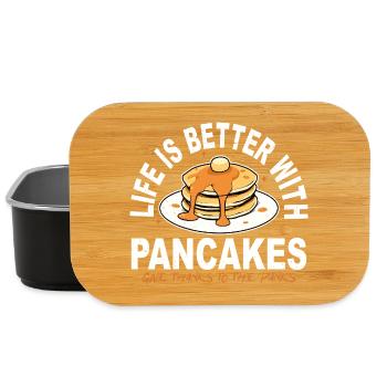 Better Life Pancakes - Lunch Box - black - Front