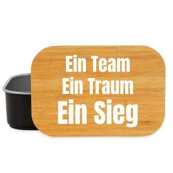 Ein Team Ein Traum Ein Sieg - Lunch Box - Schwarz - Vorne