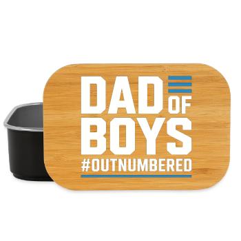 Dad of Boys – Chemise de papa pour les pères de garçon - Boîte à goûter - noir - Devant