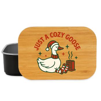 Weihnachtsgans nur ein gemütlicher Gänseurlaub - Lunch Box - Schwarz - Vorne