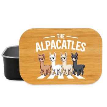 Alpacatles Llama Alpaca - Lunch Box - black - Front