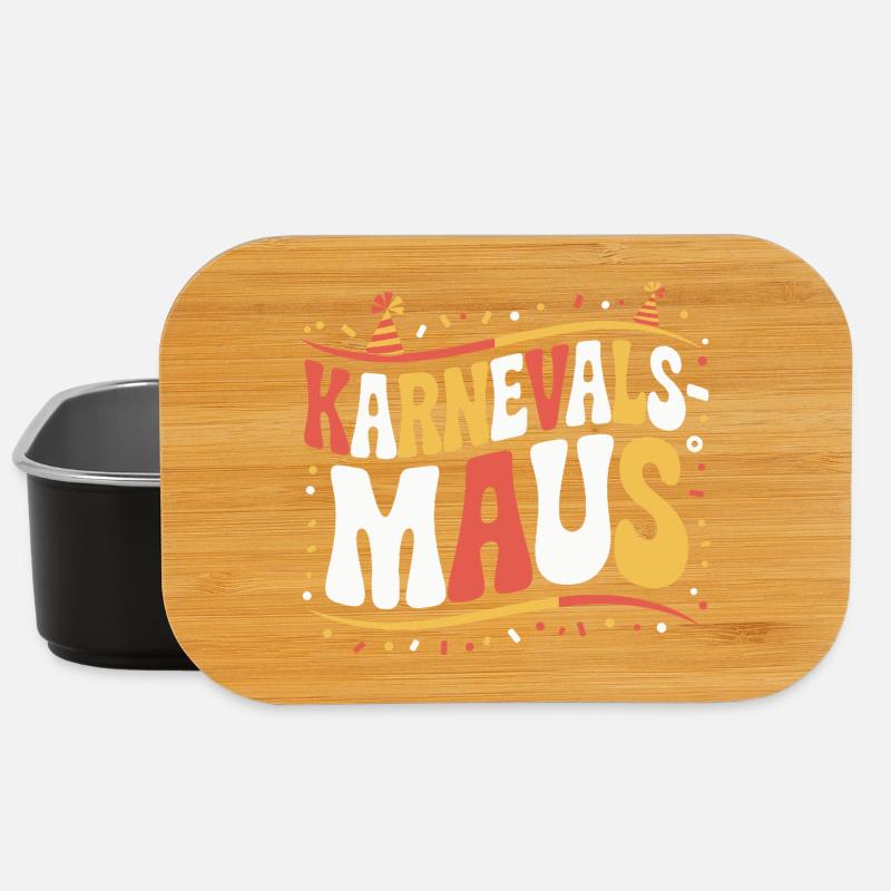 Karnevalsmaus Karneval Köln Kölner Karnevals Maus - Lunch Box - Schwarz