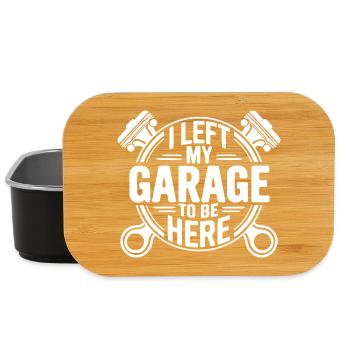 I Left My Garage Quote Mechanic - Lunch Box - black - Front
