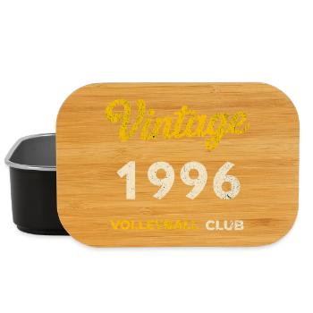 Vintage 1996 – Volleyball Club Retro Birth Year - Lunch Box - black - Front