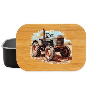 Tractor - Lunch Box - black - Front