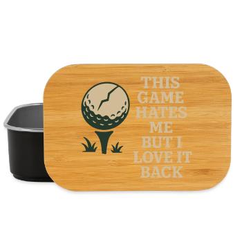 Lustiger Golf-humor, Sarkastischer Papa, - Lunch Box - Schwarz - Vorne