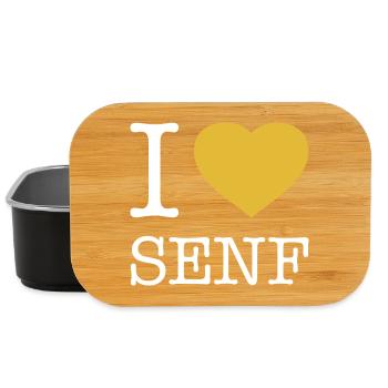I love Senf - Lunch Box - Schwarz - Vorne