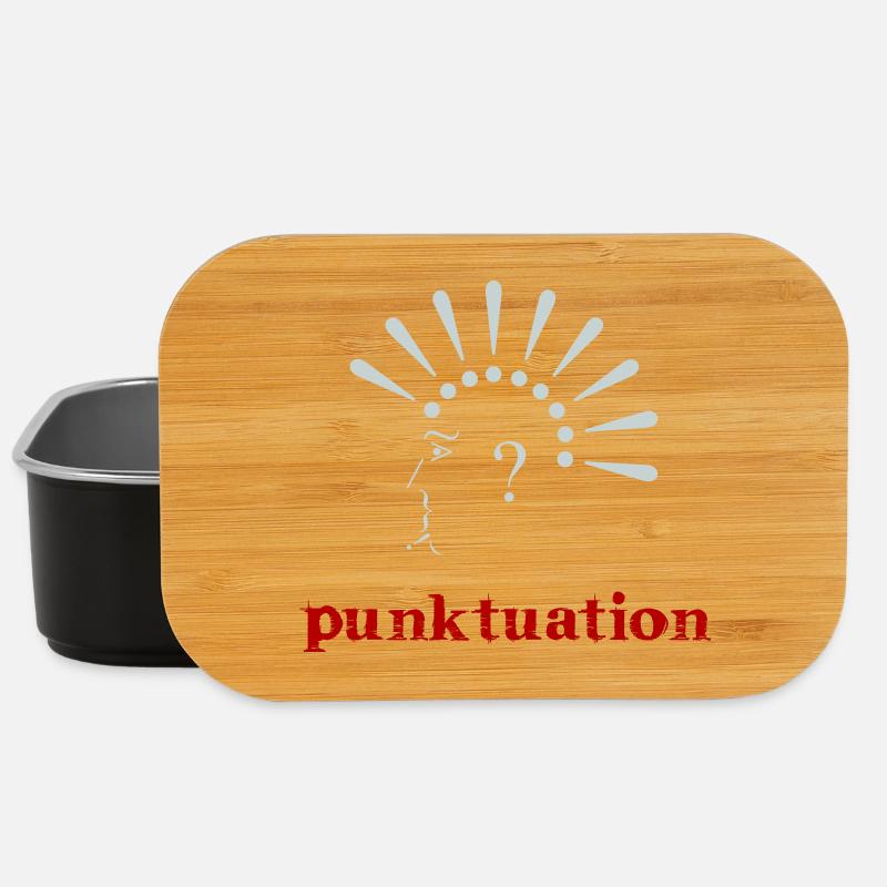 T-shirt Punktuation Portrait Punctuation - Boîte à goûter - noir