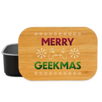 Merry Geekmas  - Boîte à goûter - noir - Devant