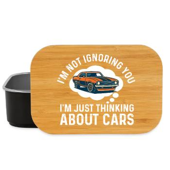 Ich ignoriere nicht, dass du über Autos nachdenkst – Autoangebot - Lunch Box - Schwarz - Vorne