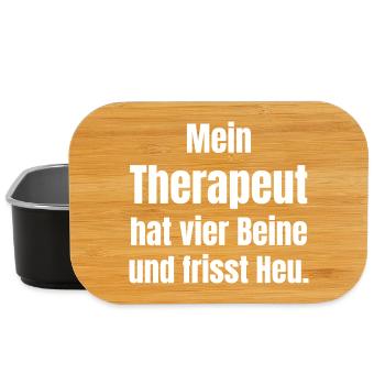 Pferd als Therapeut - Lunch Box - Schwarz - Vorne