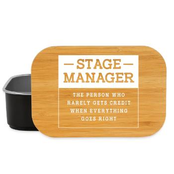 Theater Stage Manager Bühne - Lunch Box - black - Front