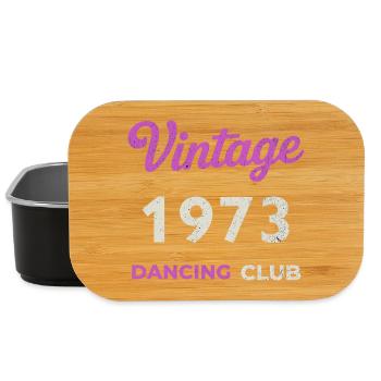 Vintage 1973 – Dancing Club Retro Année de naissance - Boîte à goûter - noir - Devant