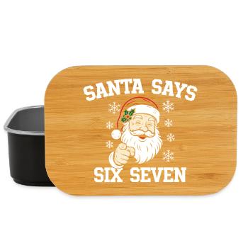 Père Noël Dait Six Sept - Boîte à goûter - noir - Devant