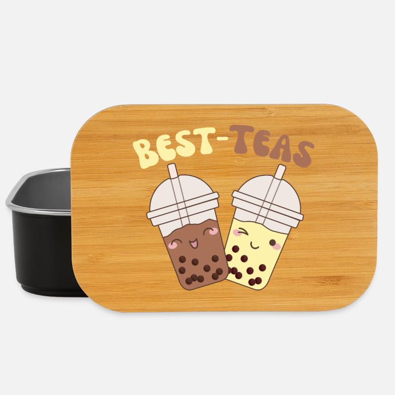 Best-Teas cute kawaii bubble tea boba tea - Lunch Box - Schwarz