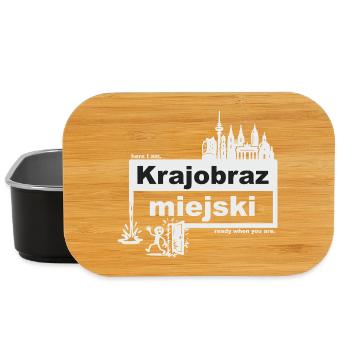 Paysage urbain - Polonais - prêt quand vous voulez - Boîte à goûter - noir - Devant