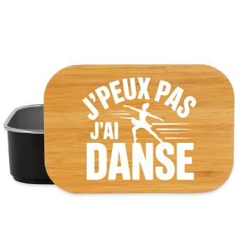 J'Peux Pas J'Ai Danse - Boîte à goûter - noir - Devant
