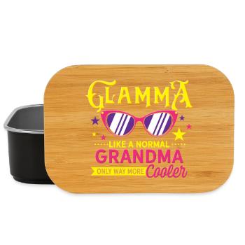 Glamma Like a Normal Grandma Only Cooler Design - Lunch Box - Schwarz - Vorne