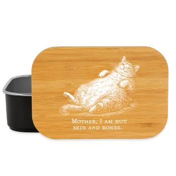 Cat Mother I Am But Skin and Bones - Lunch Box - black - Front