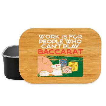 Conception du jeu de casino pour joueurs de Baccarat - Boîte à goûter - noir - Devant
