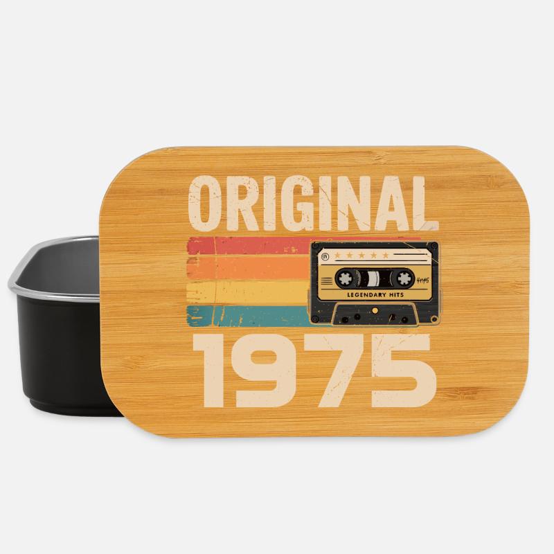 Originaler 1975er Retro-Geburtstag 1975 - Lunch Box - Schwarz