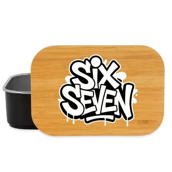 Six Seven 67 – lustige Gen Alpha Memes - Lunch Box - Schwarz - Vorne