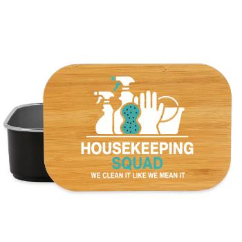 Funny Cleaning Design - Lunch Box - black - Front