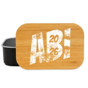 Abi 2026 - Abitur - Don - Boîte à goûter - noir - Devant