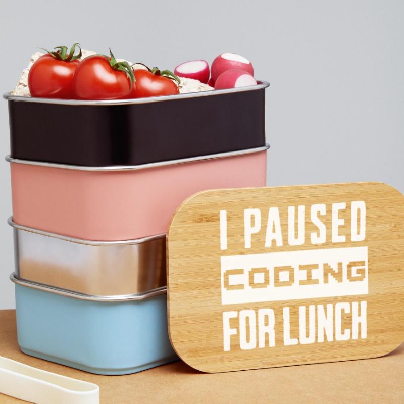 Nerd Coding , I Paused Coding for Lunch Lunch Box