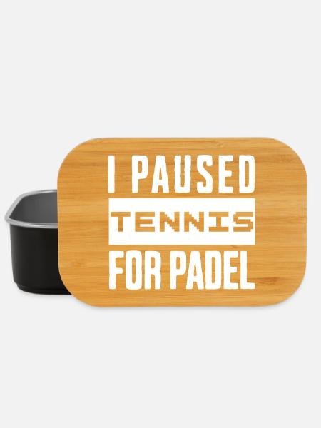 Tennis & Sweat à capuche ou coupe de padel pour joueurs de padel - Boîte à goûter - noir