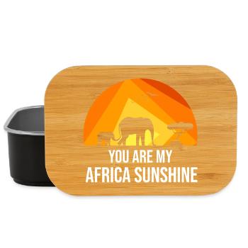 Safari Afrika serengeti wildlife savanne elefant - Lunch Box - Schwarz - Vorne