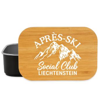 Après Ski Social Club Liechtenstein Skiing - Lunch Box - black - Front