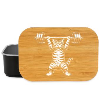 Weightlifters, Fitness, Weight Training, Bodybuilders - Lunch Box - black - Front