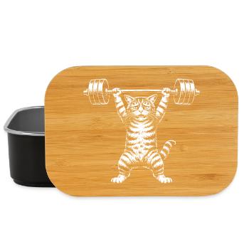 Weightlifters, Fitness, Weight Training, Bodybuilders - Lunch Box - black - Front