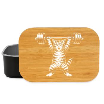 Weightlifters, Fitness, Weight Training, Bodybuilders - Lunch Box - black - Front