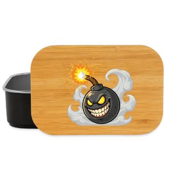 Angry Cartoon Bombshell - Lunch Box - black - Front
