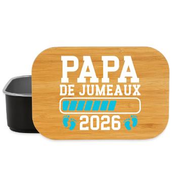 Aktueller Vater kündigt den Vater der Zwillinge 2026 an - Lunch Box - Schwarz - Vorne