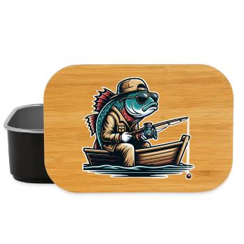 Fishing Anglers - Lunch Box - black - Front