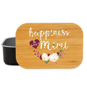 Mimi-Blumenhemd Süßes Oma-Geschenk Muttertagsgeschenk - Lunch Box - Schwarz - Vorne