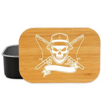 Angler Wappen Banner Kontur - Lunch Box - Schwarz - Vorne