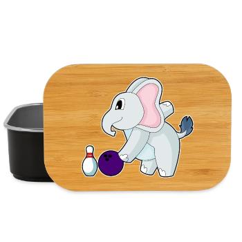 Elefant Bowling Bowlingkugel Pin - Lunch Box - Schwarz - Vorne