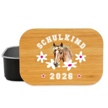 School Child 2026 Horse School Enrollment - Lunch Box - black - Front
