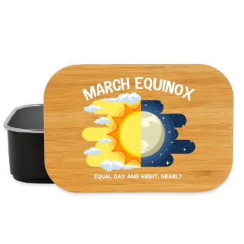 March Equinox Equal Day And Night Ostara - Lunch Box - black - Front