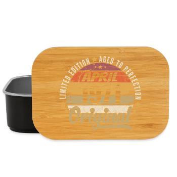 April 1971 Geburtstagsgeschenk - Lunch Box - Schwarz - Vorne