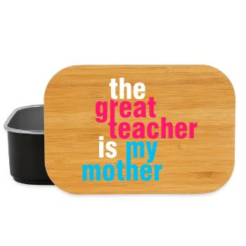 Great Teacher Mom Shirt – Geschenkidee - Lunch Box - Schwarz - Vorne