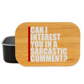 Can I Interest You In A Sarcastic Comment Lustig - Lunch Box - Schwarz - Vorne
